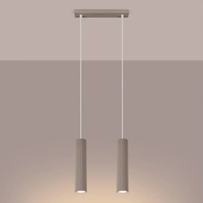 Brilagi - Lampadario LED su cavo CRESTO 2xGU10/10W/230V taupe