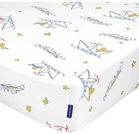 Lenzuolo con angoli HappyFriday LE PETIT PRINCE Bianco Multicolore 70 x 140 x 14 cm