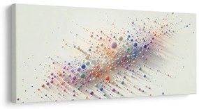 Quadro su tela – Esplosione di bolle colorate sulla tela