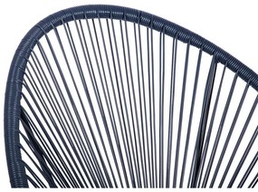 Sedia da giardino in rattan artificiale blu Avocado - Bonami Selection