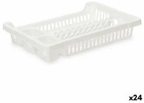 Scolapiatti da Lavandino Bianco Plastica 42,5 x 7 x 29,5 cm (24 Unità)