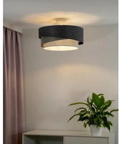 Duolla - Lampadario a plafone KOBO 1xE27/15W/230V diametro 45 cm grigio/bianco