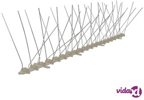 vidaXL Set Dissuasori per Uccelli e Piccioni 6 pz 4 File 3 m