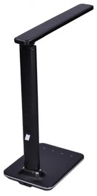Solight WO45-B - Lampada LED da tavolo con display LED/9W/230V nero