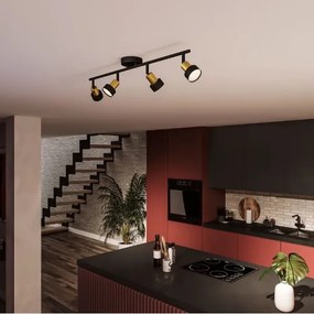 Philips - Faretto CONDUIT 4xGU10/5W/230V nero/ottone