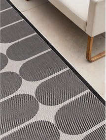 Passatoia da interno ed esterno bianca e nera 80x250 cm Duet Bowen – NORTHRUGS
