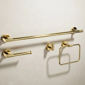 Set accessori da bagno GRID Gold 4 pezzi