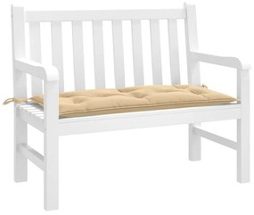 Cuscino Panca Giardino Grigio Scuro Mélange 100x50x7 Cm Tessuto /