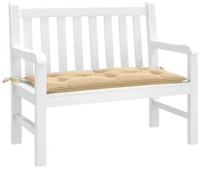 Cuscino Panca Giardino Grigio Scuro Mélange 100x50x7 Cm Tessuto /