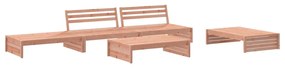 Set divani giardino 5 pz con cuscini legno massello di douglas