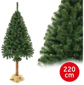 Albero di Natale su tronco 220 cm abete