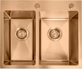 Lavello in acciaio Toby BRUSH COPPER