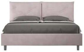 Letto contenitore da 160x200 in microfibra glicine Appia
