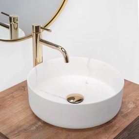 Lavabo da appoggio Rea Sami Marble Mat