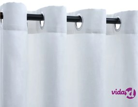 vidaXL Tende Oscuranti con Anelli in Metallo 2 pz Avorio 140x225 cm
