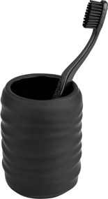 Portaspazzolino nero opaco in ceramica Illana – Wenko