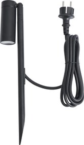 Faretto a picchetto nero 40cm incl. LED regolabile IP65 incl. cavo e spina - Carl
