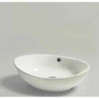 Lavabo da Appoggio modello Oval 55 Ceramica Azzurra