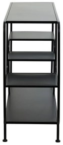 Libreria in metallo nero 141x81,5 cm Winston - Light &amp; Living