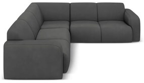 Divano angolare grigio scuro (angolo variabile / a L) Molino - Micadoni Home