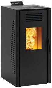 Stufa a pellet canalizzata TALO 11 PLUS 11.6 kW nera