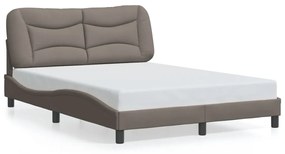 Giroletto Con Led Senza Materasso Tortora 120x200 Cm Tessuto /