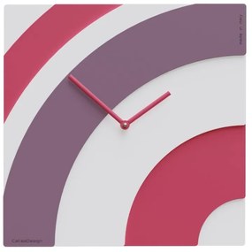 CalleaDesign Orologio da parete moderno Waves cm 34- in vari colori FUCSIA