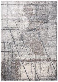 Tappeto di design grigio-beige con motivo astratto  Larghezza: 60 cm | Lunghezza: 100 cm