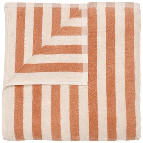 Asciugamano tipo terry arancione/beige in cotone organico 70x140 cm Arto – Blomus