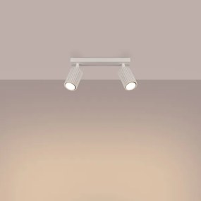 Sollux SL.1599 - Faretto KARBON 2xGU10/10W/230V color crema