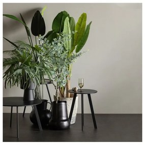 Tavolo da giardino nero, ø 70 cm Fer - WOOOD