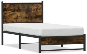 Giroletto Senza Materasso İn Metallo Rovere Fumo 75x190 Cm /