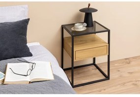 Comodino ZEIN quercia/nero