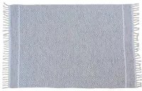 Tappeto moderno Ontario, stile kilim, 100% cotone, grigio, 170x110cm