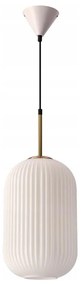Lampadario a cavo CRESTO 1xE27/40W/230V bianco/oro