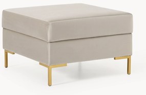 Poggiapiedi in velluto Luna