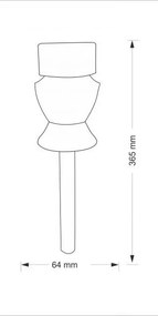 Lampada LED solare CRYSTAL 2xLED-RGB/0,02W/1xAAA cromo opaco