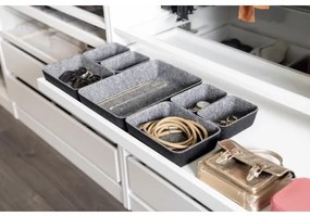 WENKO 64502100 - Organizzatore per cassetto FELT 28,5x20 cm grigio