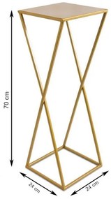 Portafiori 70x24 oro