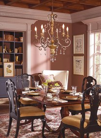 Lampadario Classico Marquette In Acciaio Bronzo Heirloom 6 Luci E14