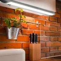 Luce Sotto Pensile Cucina 90 cm per Mobili Barra 90 LED in Alluminio Inclinabile