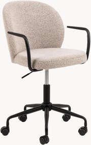 Sedia da scrivania girevole in bouclé Patricia