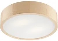 Lampada a Soffitto Eveline, Marrone, Legno, 37x37x8 cm, EPIKASA