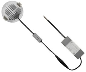 Faro LED Incasso 12W Foro Ø75mm IP65 CCT BRIDGELUX LED Bianco Variabile Colore Bianco Variabile CCT