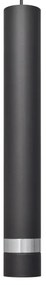 Lampadario LED a sospensione con filo TUBA 1xGU10/4,8W/230V nero/cromo