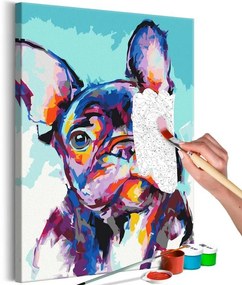 Quadro fai da te  Bulldog Portrait  Larghezza x Altezza Home decor 40x60