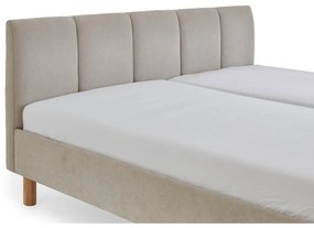 Letto matrimoniale imbottito beige rete non inclusa 180x200 cm Joker – Meise Möbel