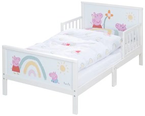 Letto bianco per bambini 70x140 cm Peppa Pig - Roba