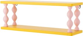 Mensola per bambini gialla con ripiani multipli 60 cm Bibiola – Bloomingville Mini