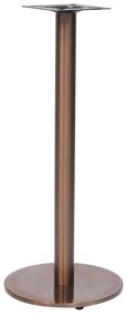 Gamba Per Tavolino Da Bar Oro Ø45x107 Cm İn Acciaio Inox /
